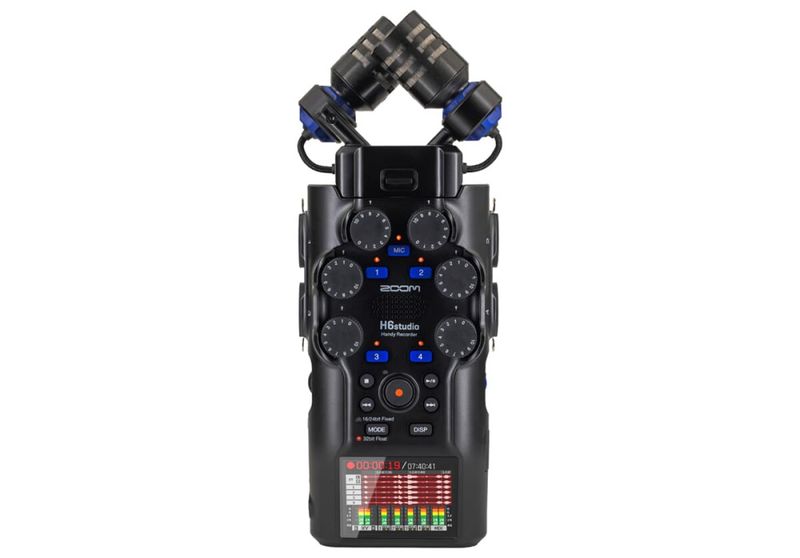 Zoom H6studio H&aring;ndholdt opptaker