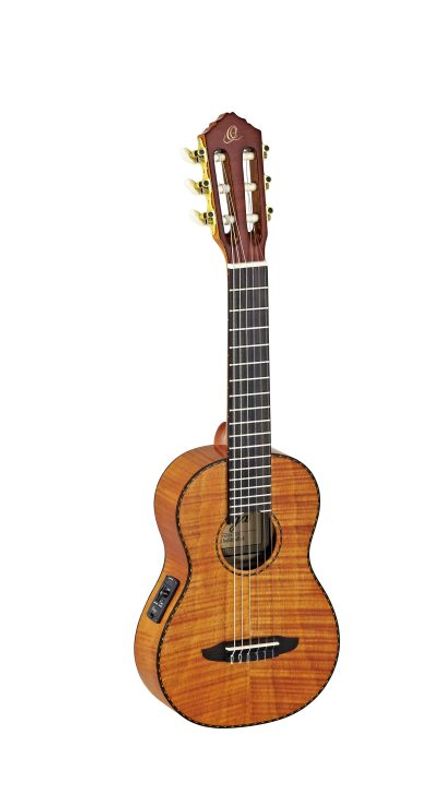Ortega RGLE18FMH Guitarlele m/mik & gigbag Flamed Mahogany