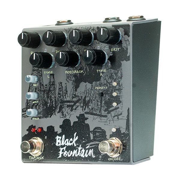 Old Blood Noise Black Fountain Stereo Delay Pedal Slate